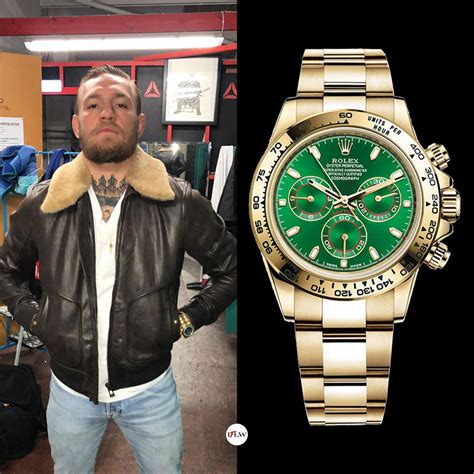 conor mcgregor green rolex|Conor McGregor casino watch.